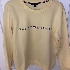 yellow Tommy Hilfiger crew neck